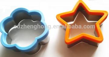 Lovely Design Silicone Cookie Mold Biscuit Cutter With Stainless Steel