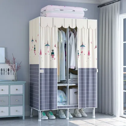 85cm Foldable Canvas Clothing Organizer Closet