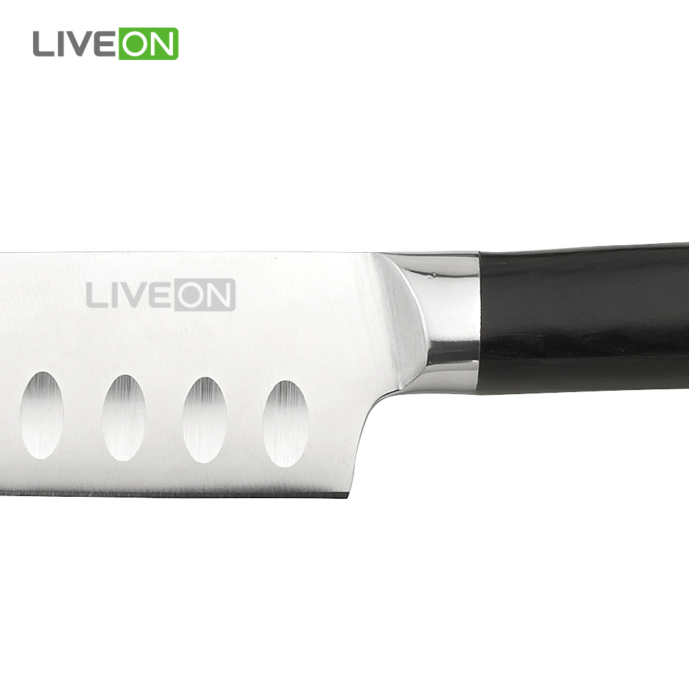 Coltello Santoku giapponese in acciaio inossidabile da 5 pollici