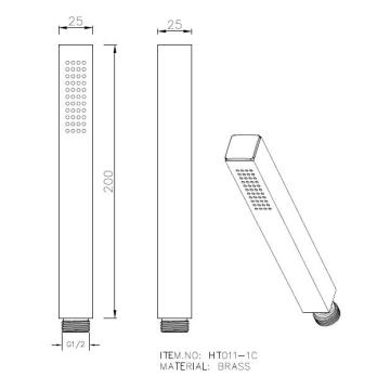 Soffione doccia portatile con ugelli facili da pulire