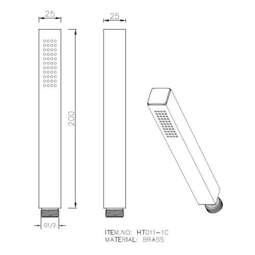 Soffione doccia portatile con ugelli facili da pulire