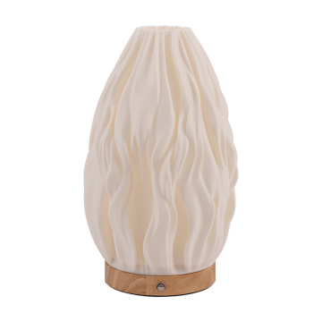 Nordic Design 3D Printed Ruffled LED Desk Lamp with USB
