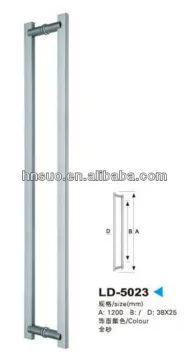 Captn C-LD5023 Hot sale Mid-satin H shape glass door handle