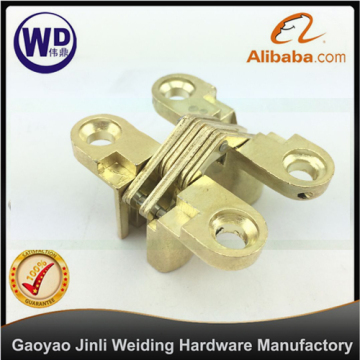 Door Concealed Invisible Cross Hinge XH-003 Zinc Alloy Gold