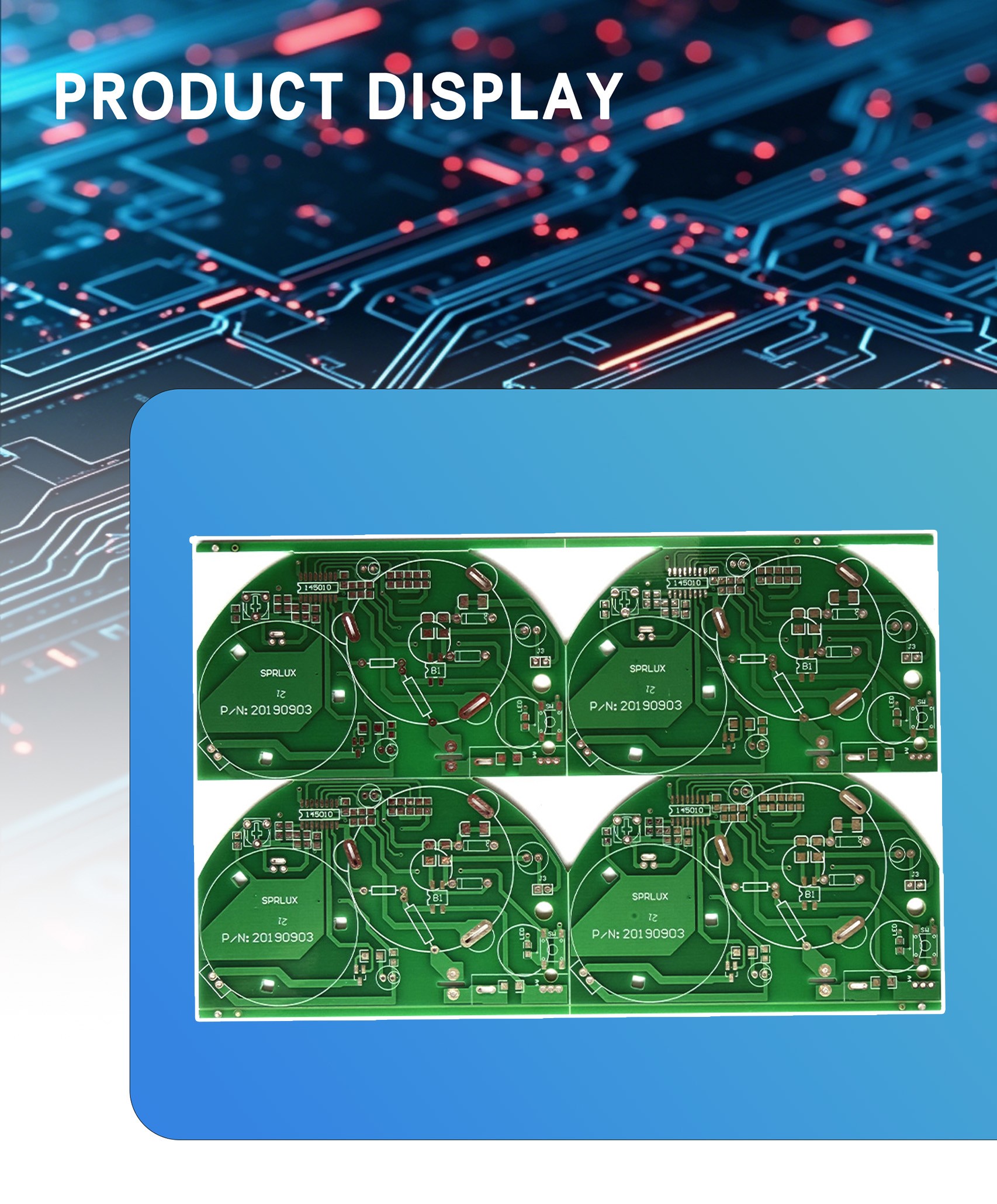 70.Double Sided Circuit Board for Gas Detector Alarm 000