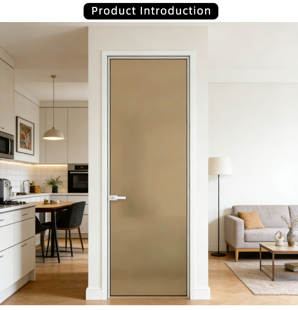 Tea Oil Sand Single Glass Swing Door YJ-R039 X