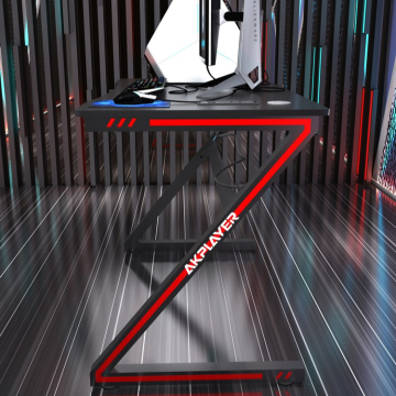 Z Form LED Gaming Desk für professionelle Spieler