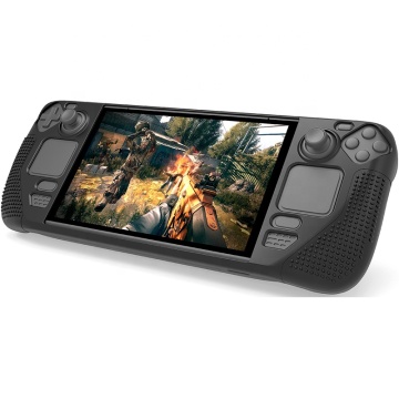 Soft Flexible Protective Silicone Case Shell Cover with Non-slip Handle for Steam Deck Game Console