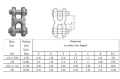 Smidd S249 Alloy H Typ Twin Clevis Link