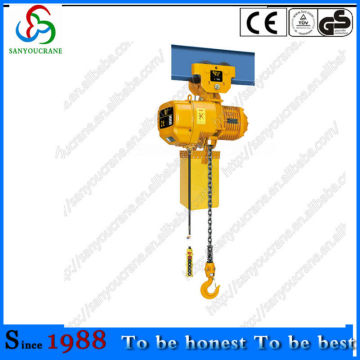 0.5t-35t electric chain hoist with manual trolley