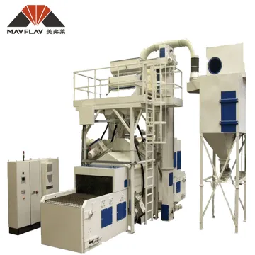 MAYFLAY Wire Mesh Shot Blasting Machine Mesh Belt Shot Blast Cleaning Machine