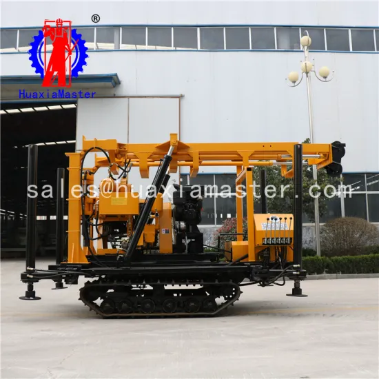 200 meters , XYD-200 portable crawler borehole drilling machine , prospecting crawler core drilling machine