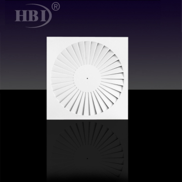 HB-SWA-1.0 Swirl Air Diffuser Square Air Diffuser Aluminum Air Vent Diffuser