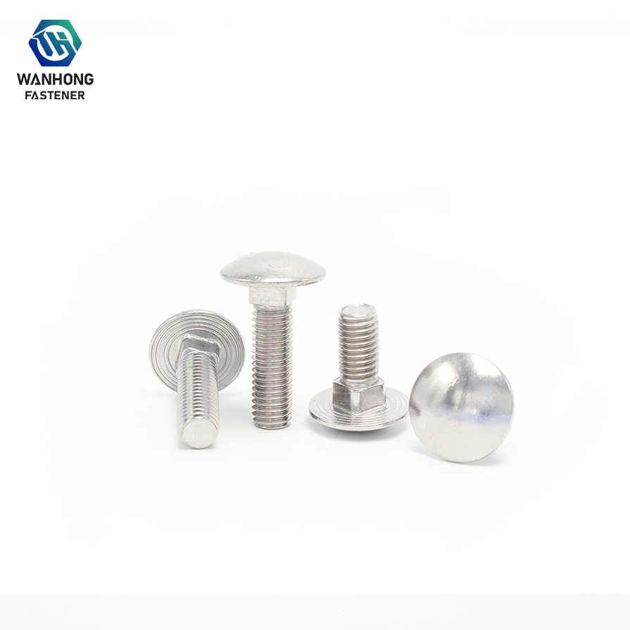 Boulons à col carré robustes avec têtes de champignon