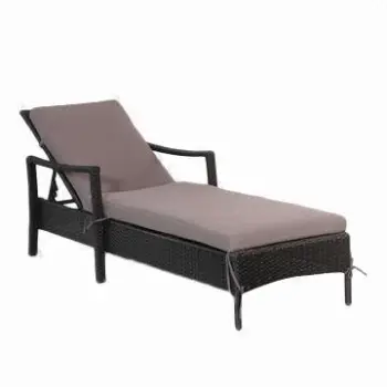 2013 Rattan swimming pool chair with powder coating and aluminum frame