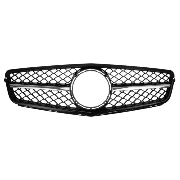 Silver New Grille for Mercedes-Benz C-Class (W204) Front Replacement