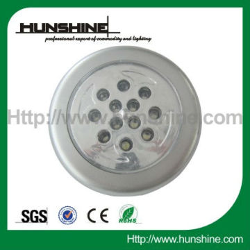 popular mini 12 led touch light with battery powered for night