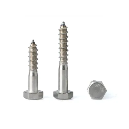 SS316L DIN571 Hexagon Head Wood Screws