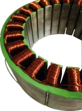 Motor stator lamination core