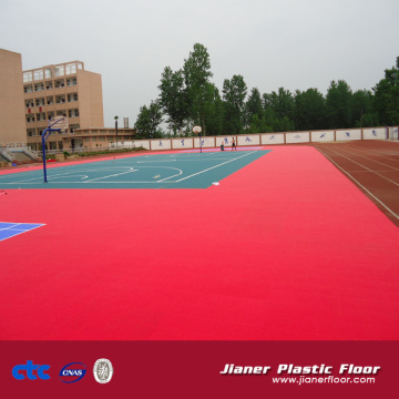 Good buffering effect pp interlock floor tile, interlocking sport tile