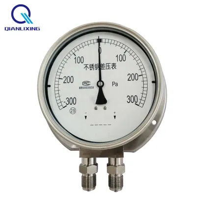 Bellows Capsule Type Micro Pressure Measuring Instruments - Stainless Steel Gas Differential Pressure Gauge Manufacturing