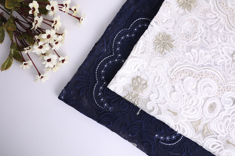 Compound Silk Thread Embroidery Fabric