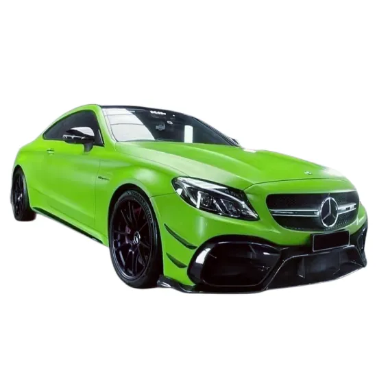IM style PP injection molded front bumper  rear bumper  side skirt body kit for Benz C205 C63 AMG Coupe modification
