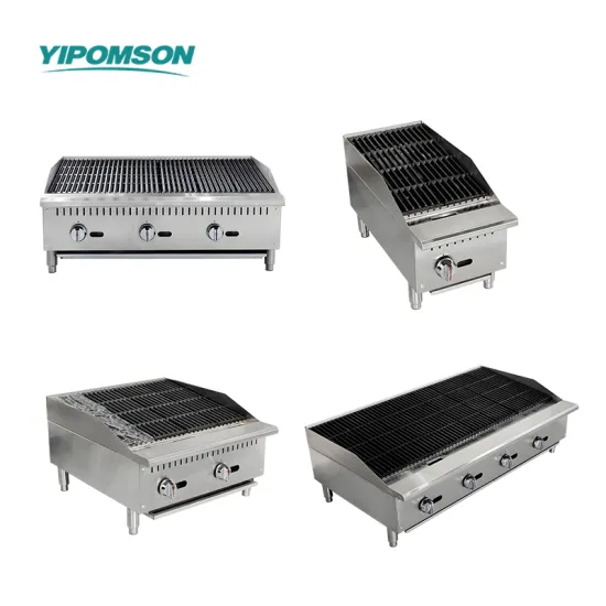 Commercial Gas Charbroiler Griddle