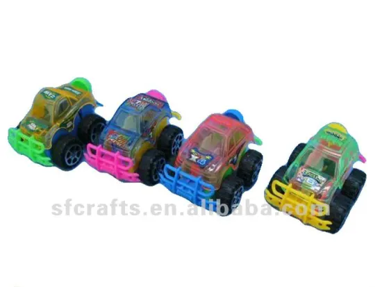 Mini cheap plastic transparent pull back car toys