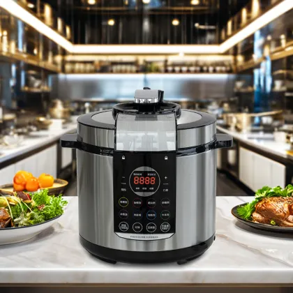 8L Non-Stick Electric Pressure Cooker with One-Touch Functionality