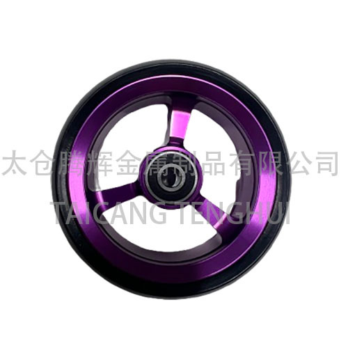 Rodas dianteiras de cadeira de rodas de liga de rodas de 4 polegadas