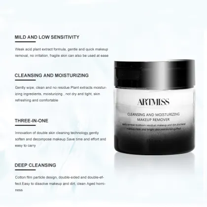 Organic Natural Cleansing Cotton Makeup Remover Wipes