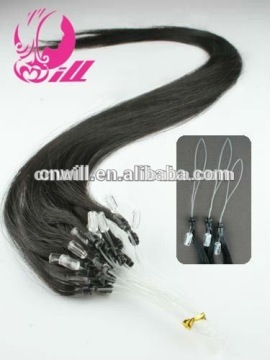 100% remy human hair extension micro loop hair extension micro beads hair extension silky straight european pre-bonded remy hair