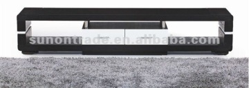 newest MDF living room black and white tv stand