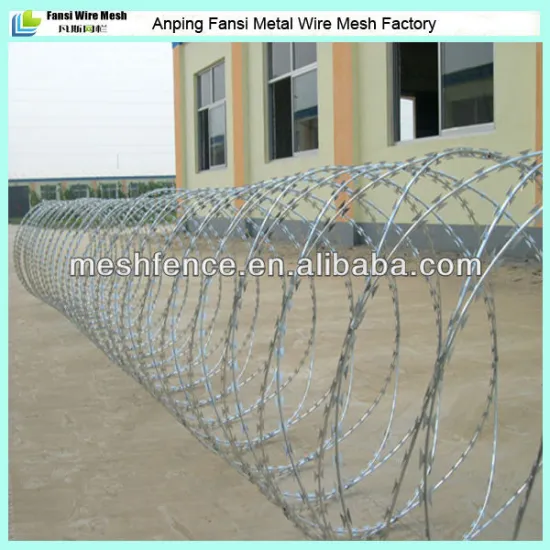 Hot sale BTO-22 razor wire for South Africa hot dip galvanized