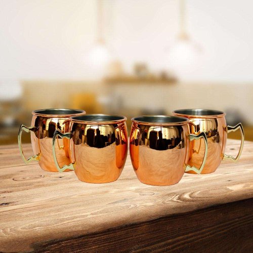 Moscow Mule Mule Set of 4 Hammered Cups