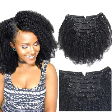 Youtube sex afro kinky hair, 4c Afro kinky curly human hair weave, Mongolian kinky curly clip in hair extensions for black women