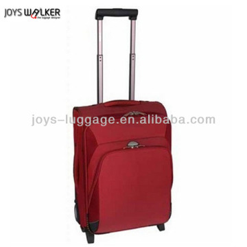 red eminent travel luggage suitcase