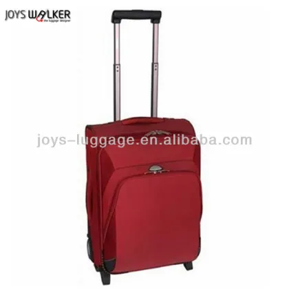 red eminent travel luggage suitcase