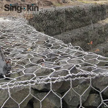 80x100mm Heavy Galvanized Wire Gabion Baskets for River Bank Protection