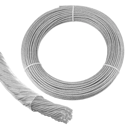 Low Price High Strength Tower Crane Steel Wire Rope Cable: 6x17 and 6x9 Options