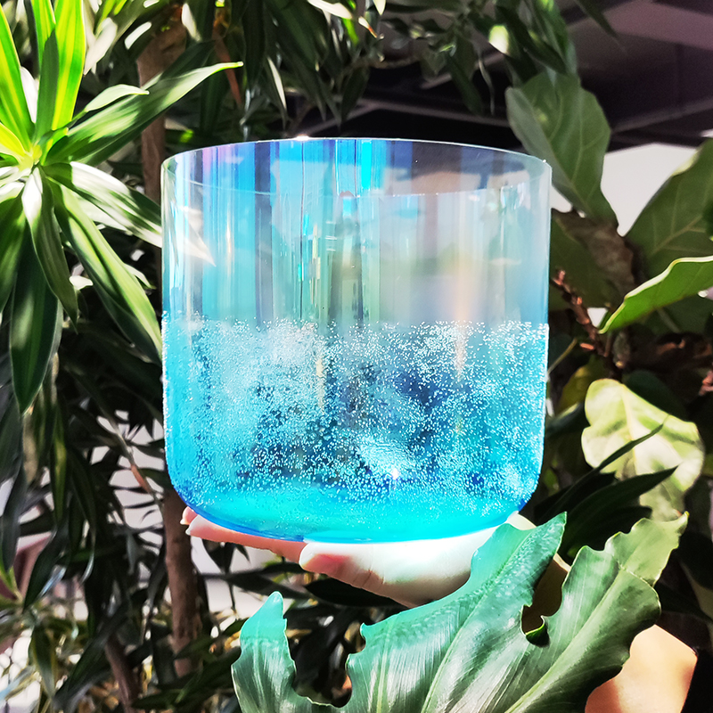 Q'Re Cyan Alchemy Crystal Singing Bowl