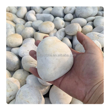 Natural White Cobbles & Pebbles: High Polished River Stones for Sale