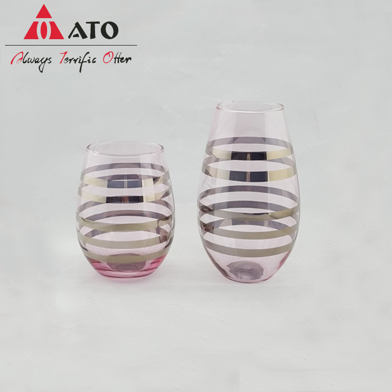 Ato Glass Clear Painting Tumbler Cuggerni da cucina in vetro