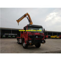 Sinotruk 10 gurudumu 12ton lori cranes