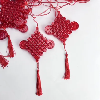 Chinese Knot Red Lantern LED String Lights for Chinese New Year and Christmas Decoration