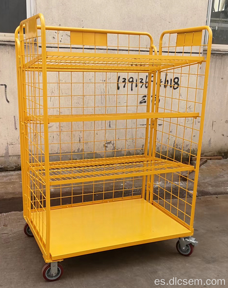 Trolleys de jaula plegables galvanizados personalizados