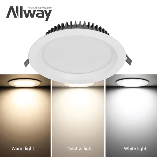 20W and 30W LED Panel Light: Recessed, Dimmable, Zigbee Compatible, Round RGB Downlight Housing with Modern COB Technology - Anti-Glare, Commercial Quality