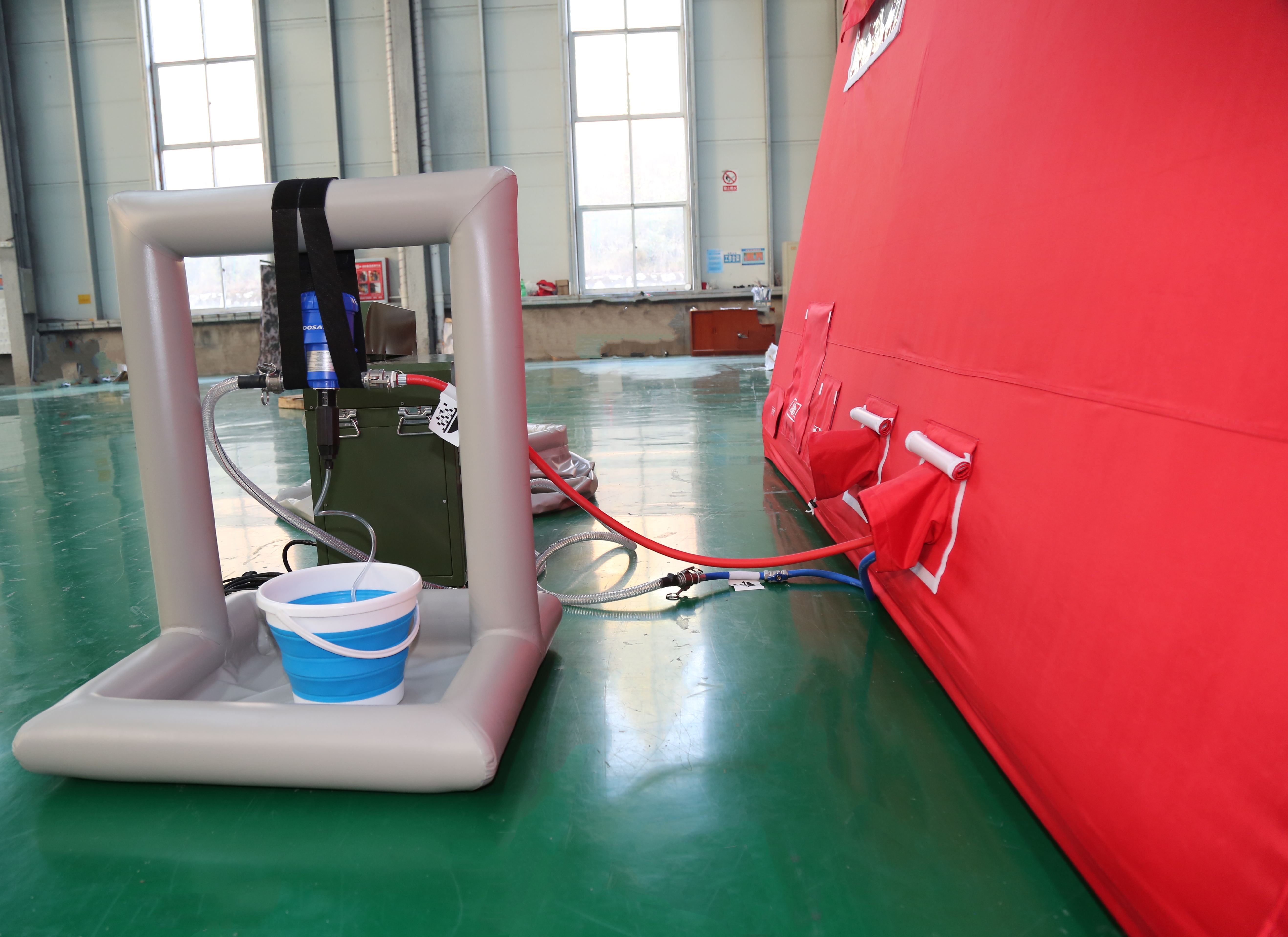 inflatable tent with inducer