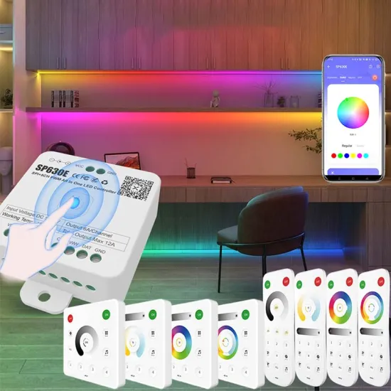 SP630e LED Controller for RGBIC RGBCCT RGBW COB PWM Pixel LED Strips (5V/12V/24V)